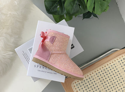 Winter twinkle sparkle cozy boots