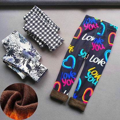 Fleece lined leggings (Prints)