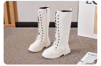Kpop tall combat boots
