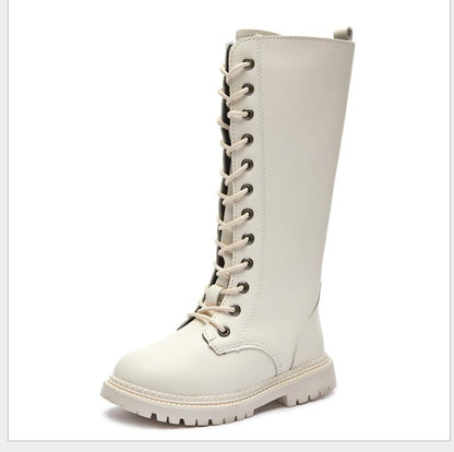 Kpop tall combat boots