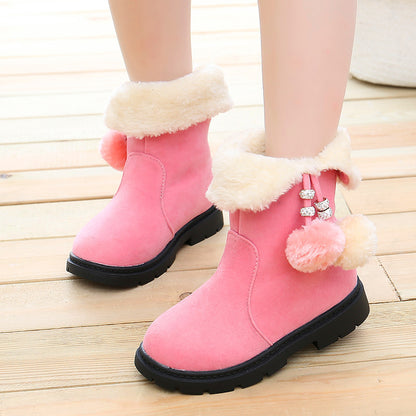Pom pom bling boots