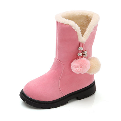 Pom pom bling boots