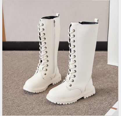 Kpop tall combat boots
