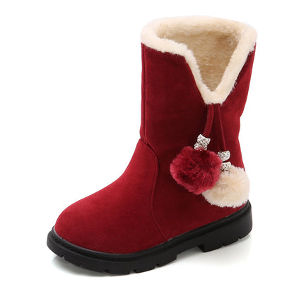 Pom pom bling boots