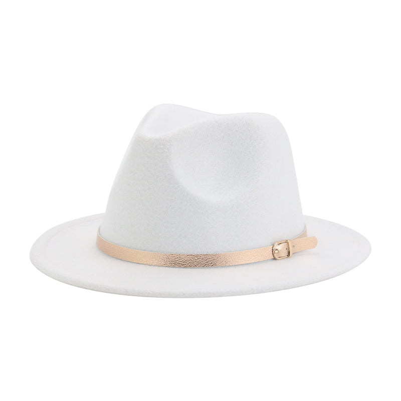 Fedora belted hat