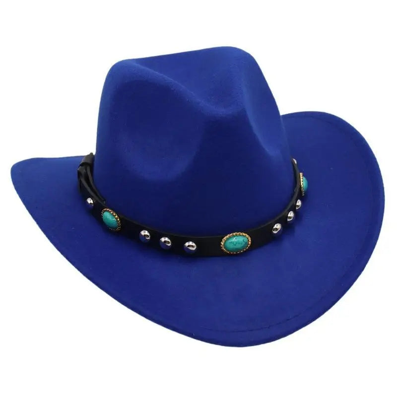 Tammy Cowgirl hat with turquoise band