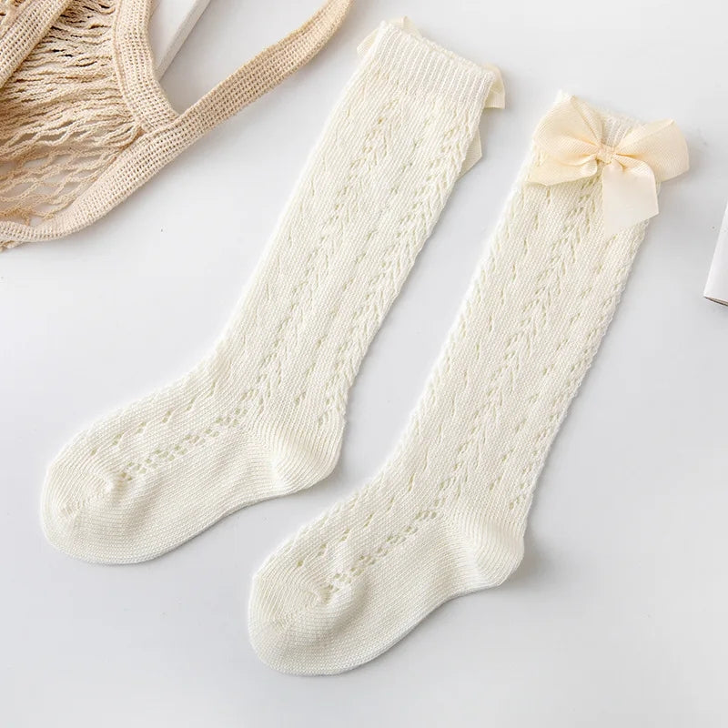 Bow crochet Socks