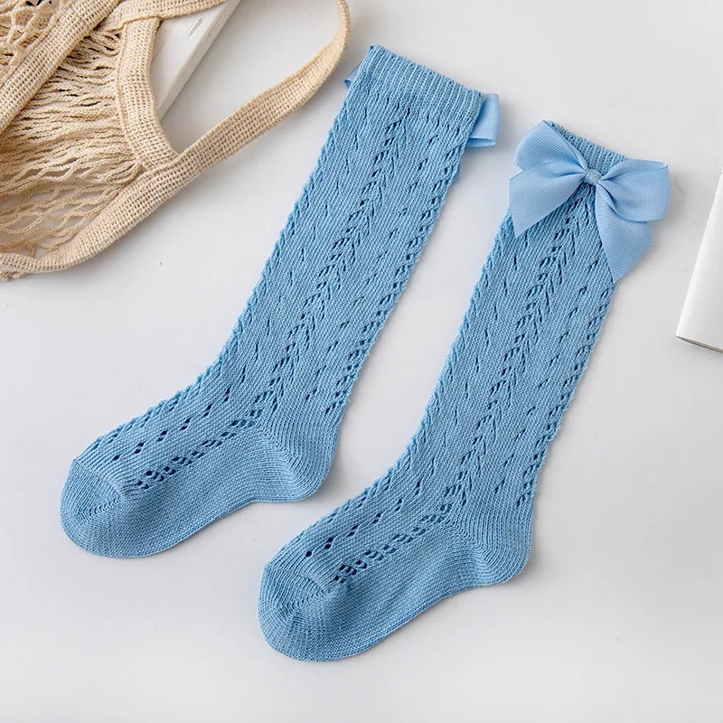 Bow crochet Socks