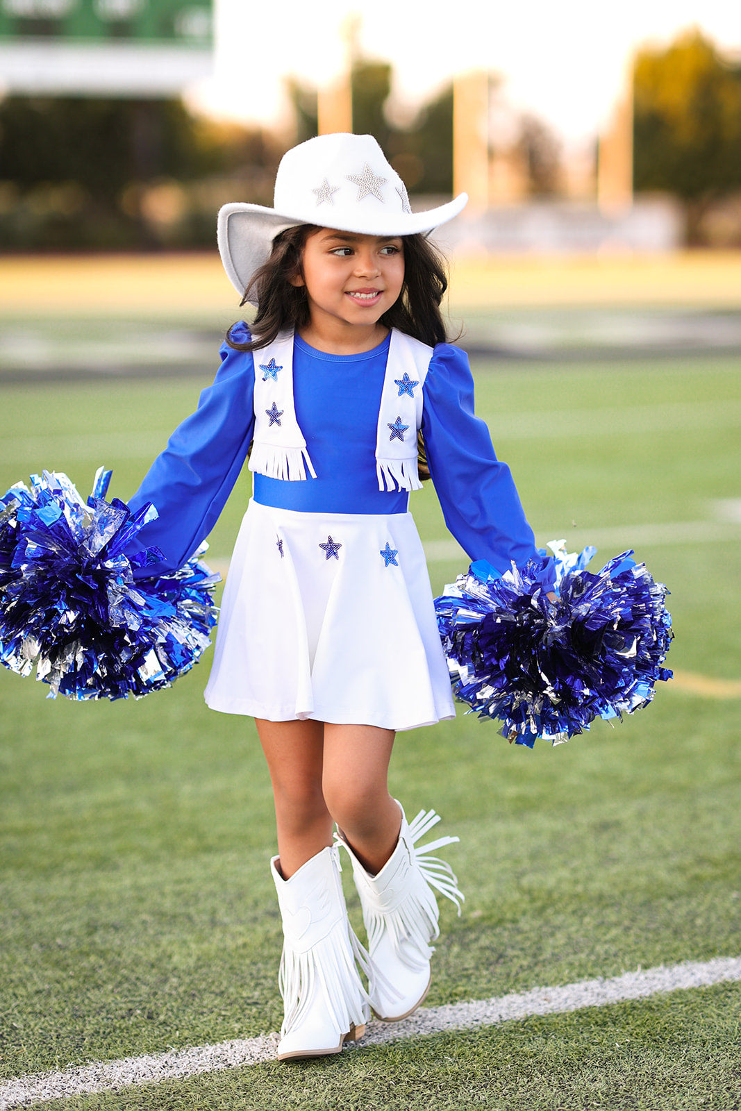 DCC cheerleader cowboy hat with stars