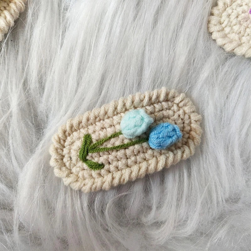 Tulip Crochet Hair clip