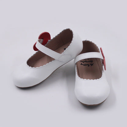 Cece shoes with interchangable holiday shapes (heart & shamrock)