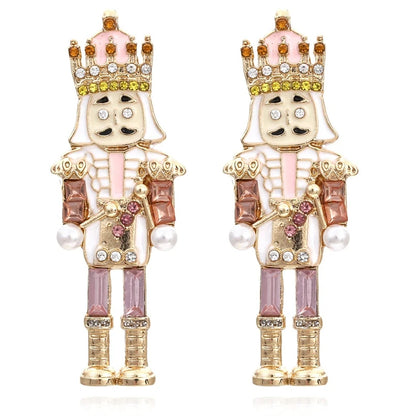 Nutcracker and elf holiday earrings