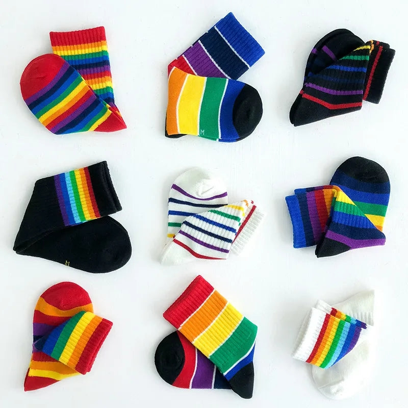 Rainbow Ankle socks