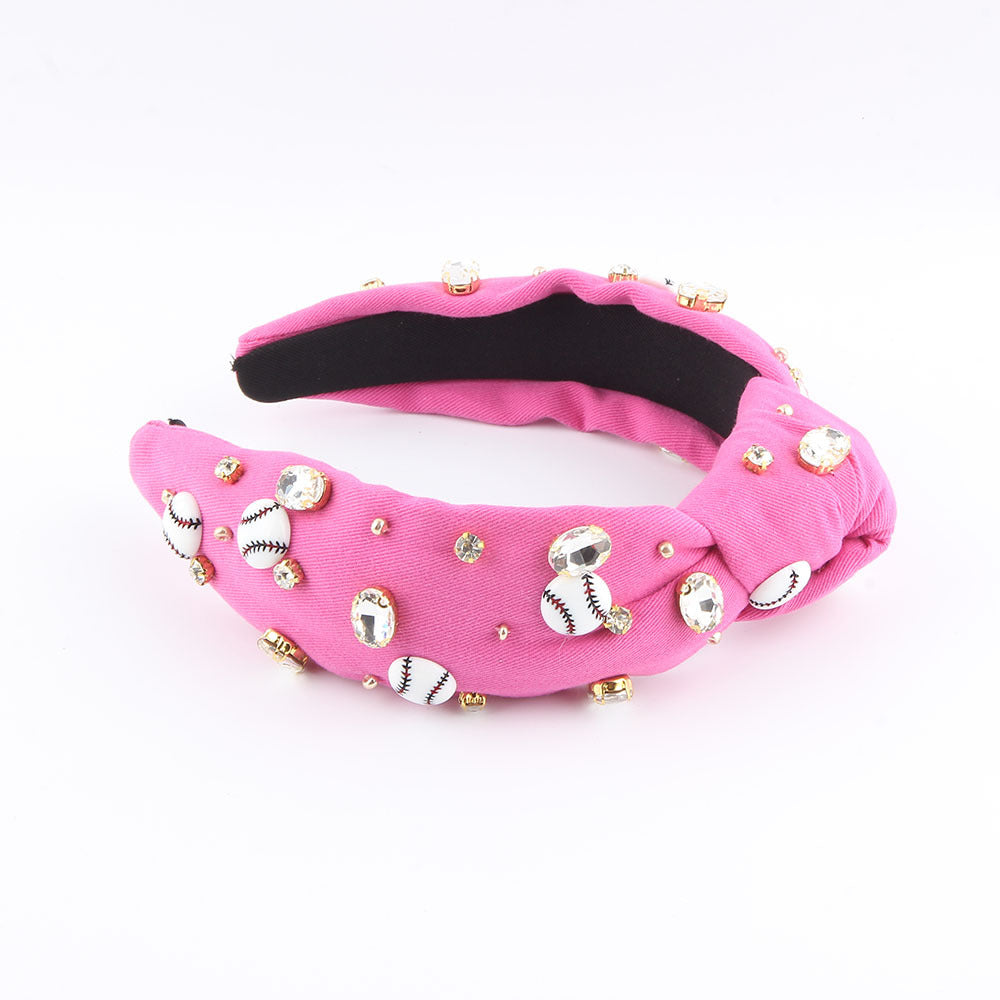 Sports Bling knot headband