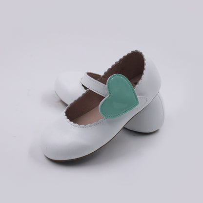 Cece shoes with interchangable holiday shapes (heart & shamrock)