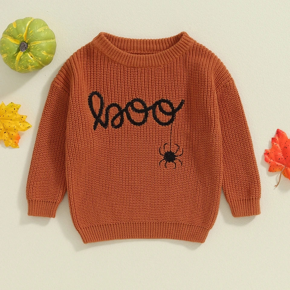 Halloween and fall embroidered sweaters