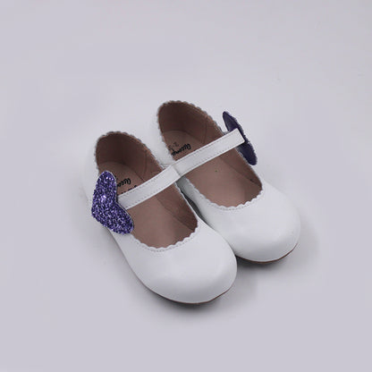 Cece shoes with interchangable holiday shapes (heart & shamrock)