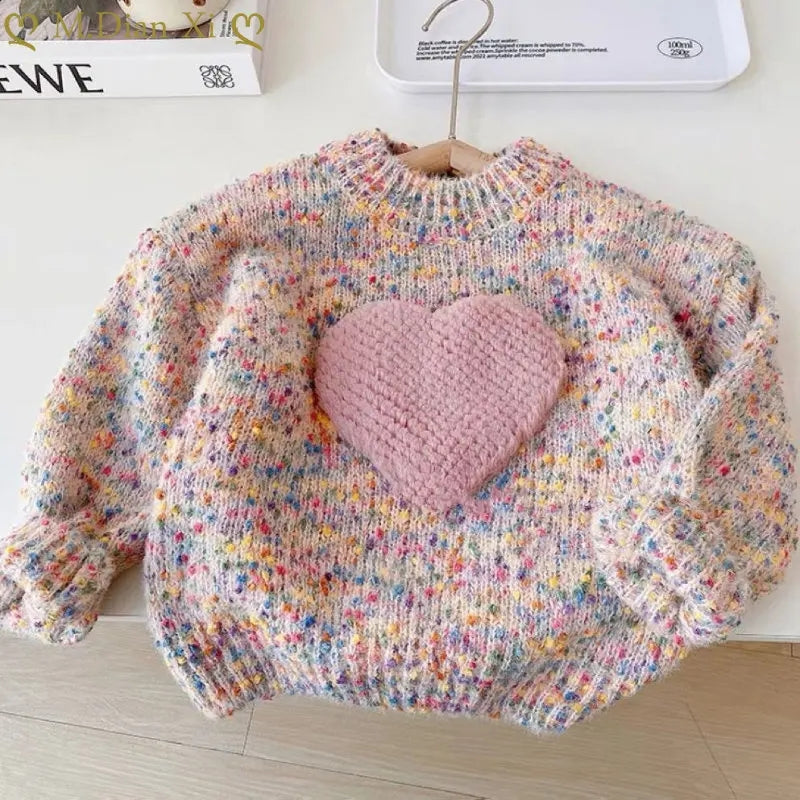 Sweetheart crew neck sweater