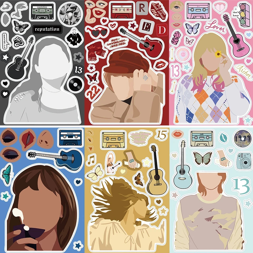 Swiftie sticker sheet sets