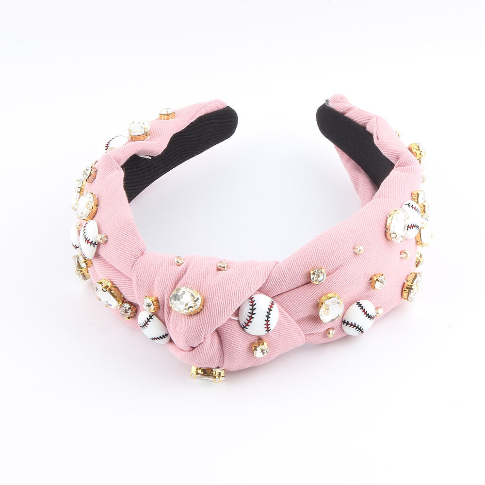 Sports Bling knot headband