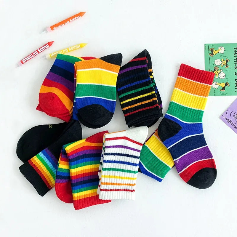 Rainbow Ankle socks