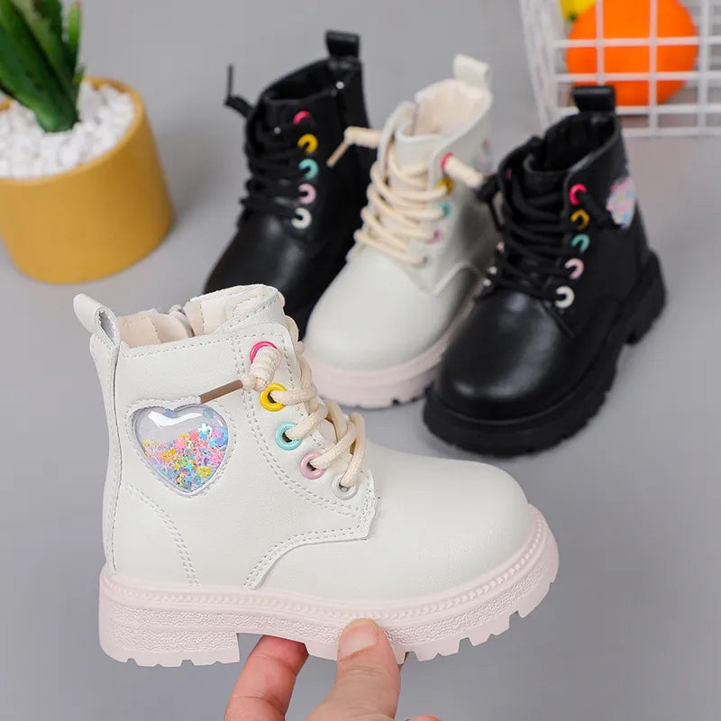 Corazon Heart Shaker Combat boots