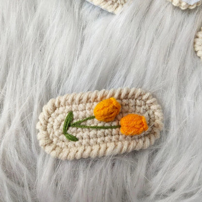 Tulip Crochet Hair clip