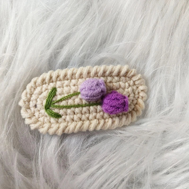 Tulip Crochet Hair clip