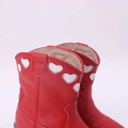 Amorita Heart Embroidered Western boots
