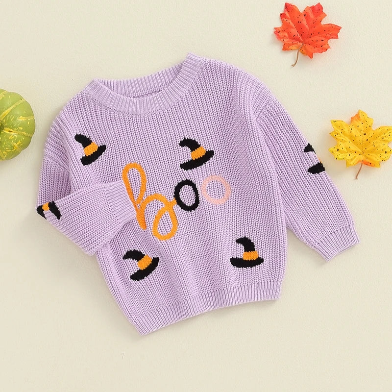 Halloween and fall embroidered sweaters