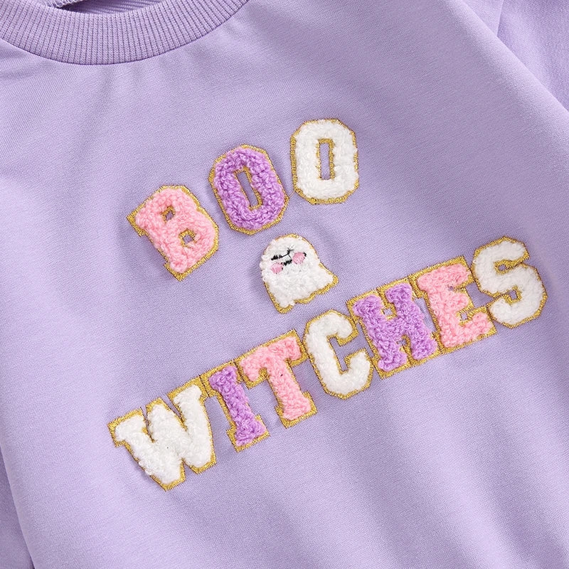 Boo witches sweater & ghost tulle skirt