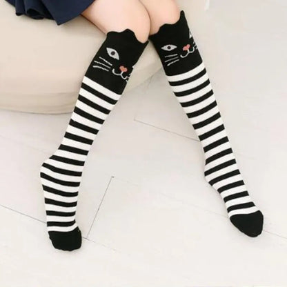 Kitty stripe cat socks