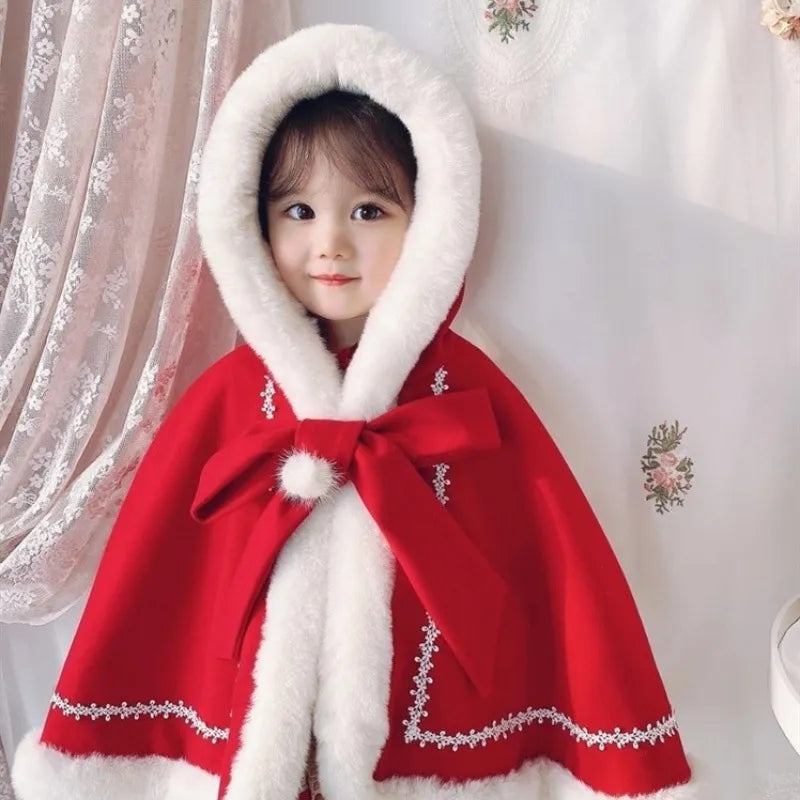 Winter wonderland hooded cape