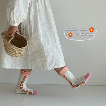 Spring floral socks
