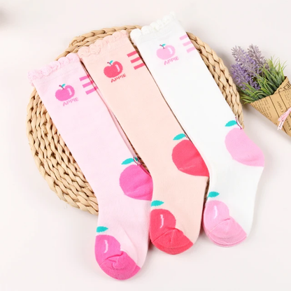 Apple Knee high Socks