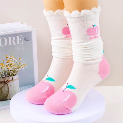 Apple Knee high Socks