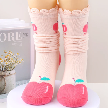 Apple Knee high Socks