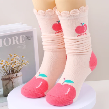 Apple Knee high Socks