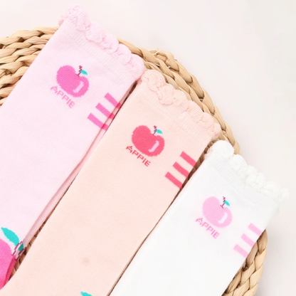 Apple Knee high Socks