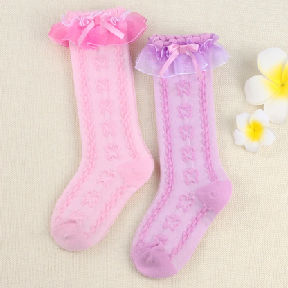 Butterfly Lace Knee high Sock