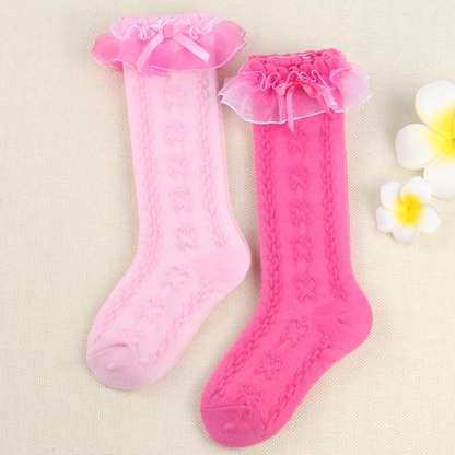 Butterfly Lace Knee high Sock