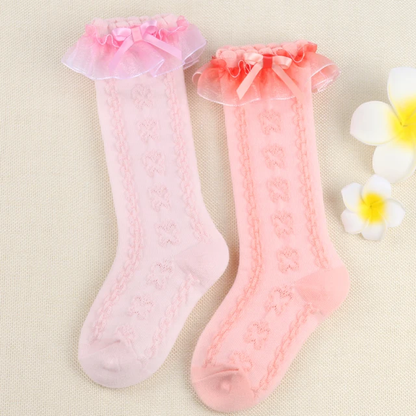 Butterfly Lace Knee high Sock