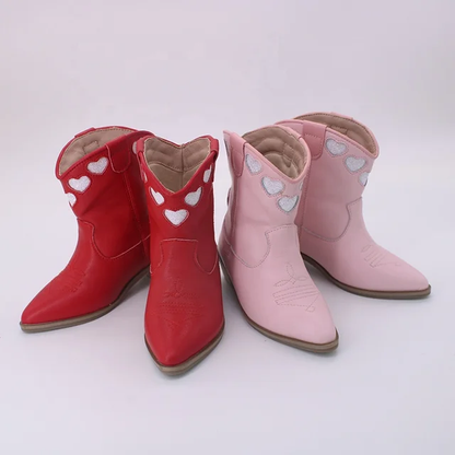 Amorita Heart Embroidered Western boots