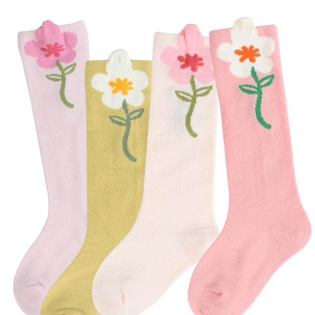 Tall flower socks