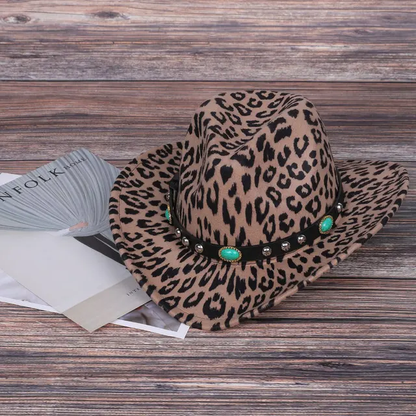 Shania Cowgirl hat with turquoise band - Mom & Me