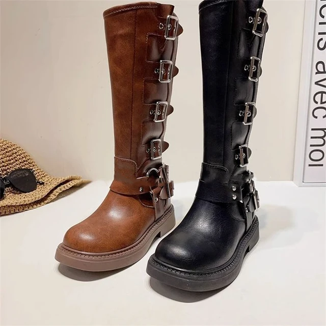 Moto Tall Buckle boots