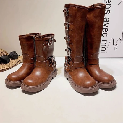 Moto Tall Buckle boots