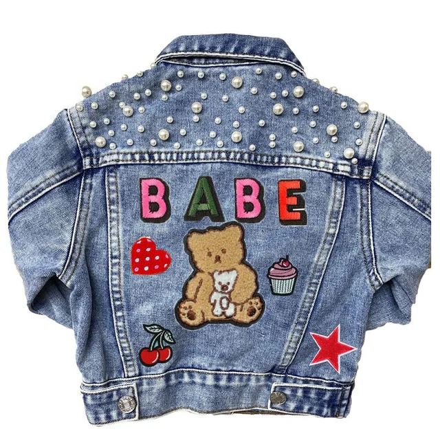 Chenille patches for personalized denim jacket