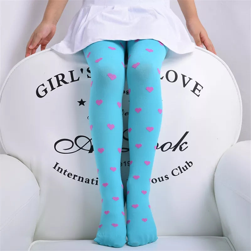 Two tone Heart tights