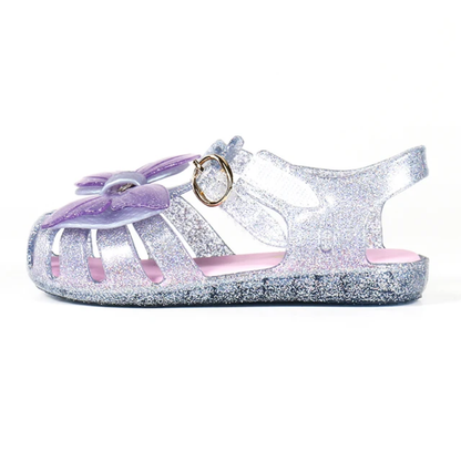 Mermaid tail bow jelly sandals
